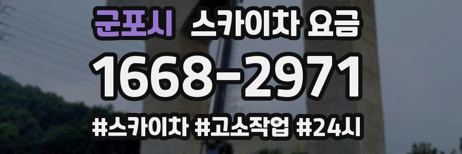 군포시 스카이차 요금