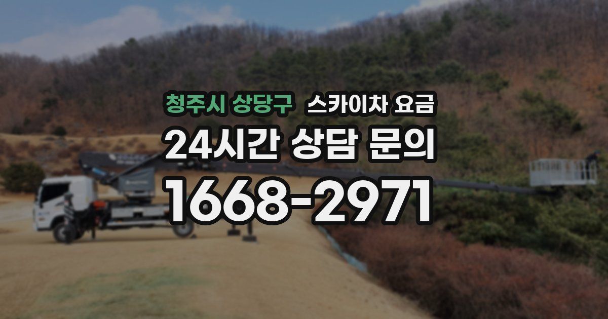 청주시 상당구 스카이차 요금