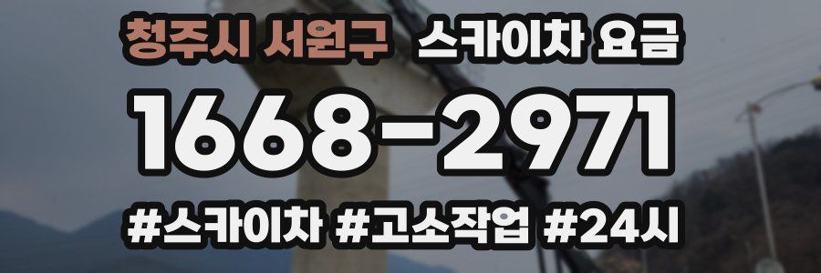 청주시 서원구 스카이차 요금
