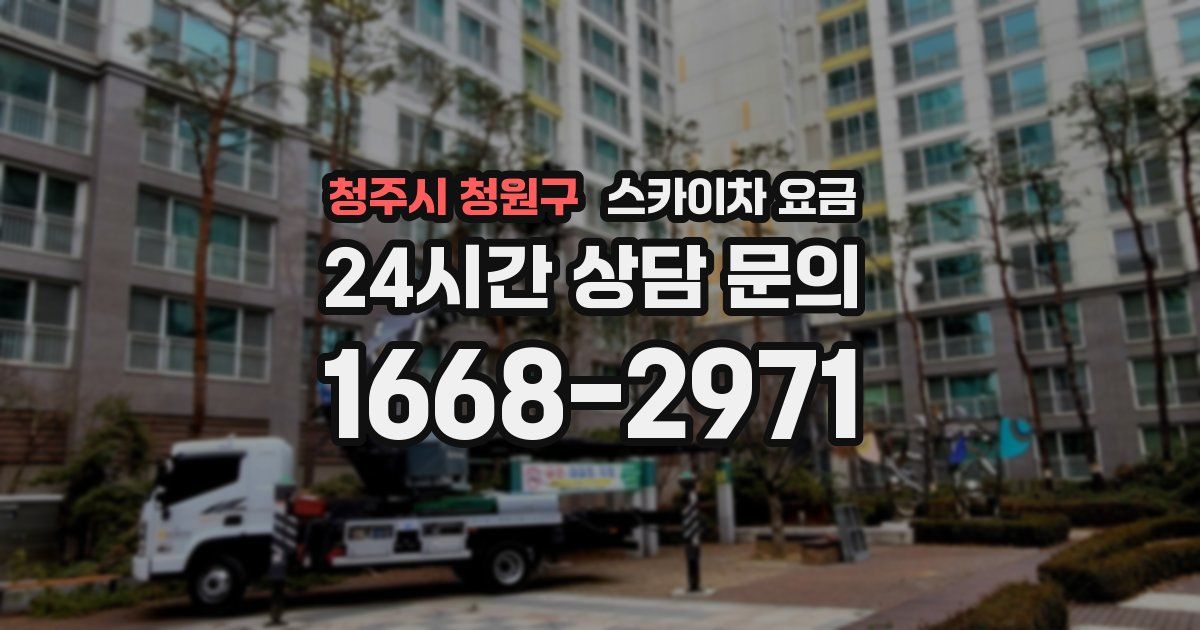 청주시 청원구 스카이차 요금