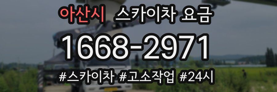아산시 스카이차 요금