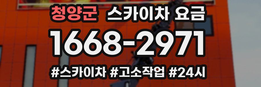 청양군 스카이차 요금