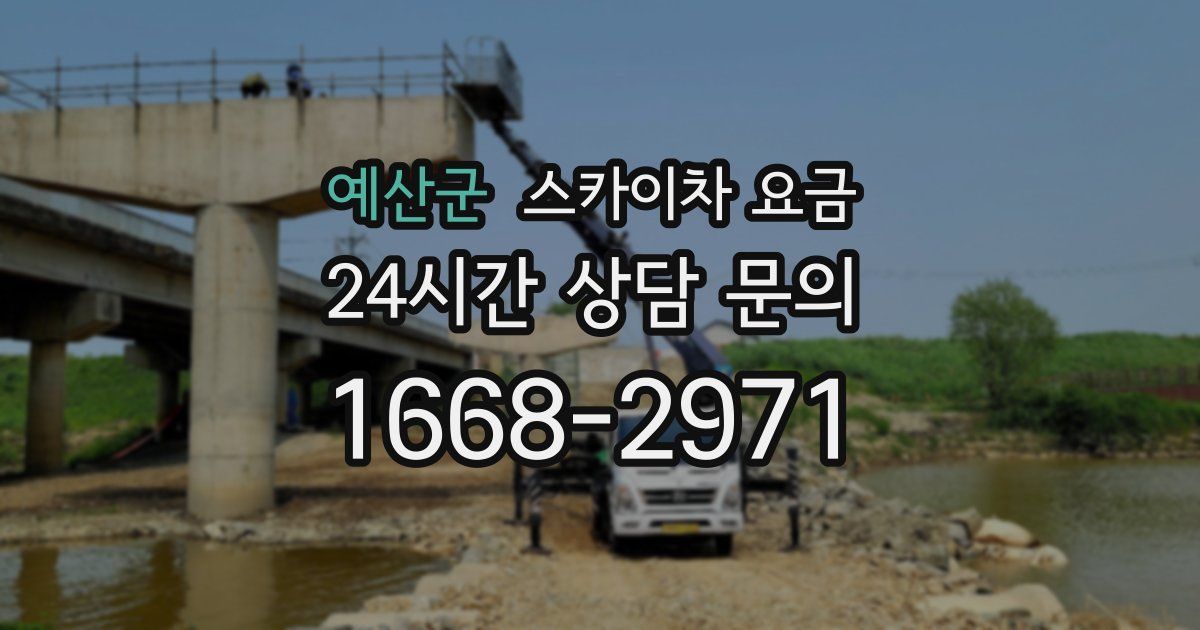 예산군 스카이차 요금