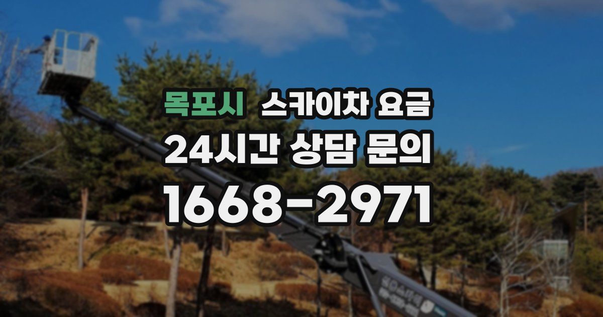 목포시 스카이차 요금