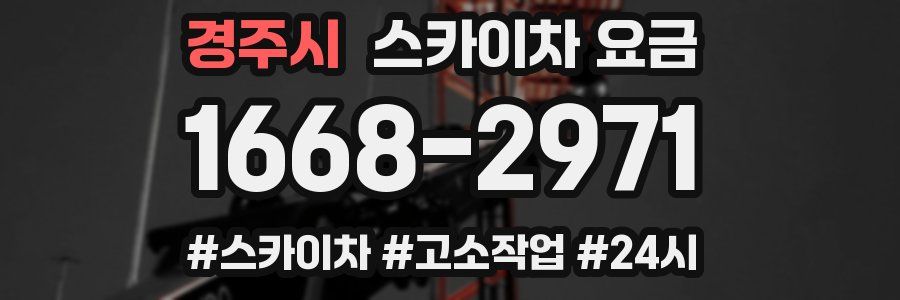 경주시 스카이차 요금