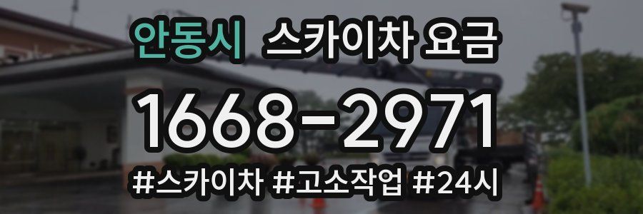 안동시 스카이차 요금
