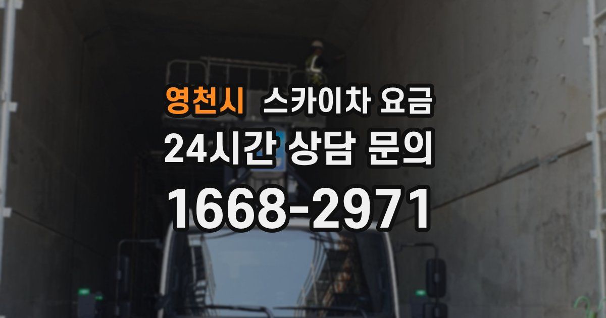 영천시 스카이차 요금