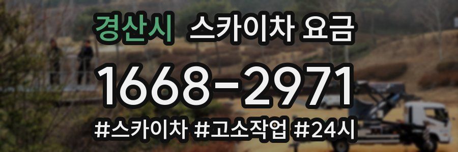 경산시 스카이차 요금