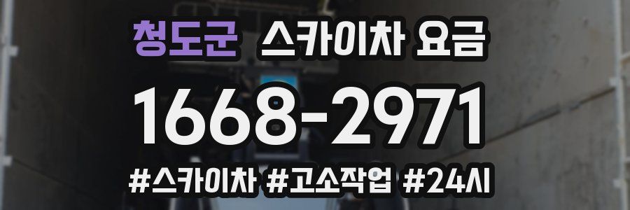 청도군 스카이차 요금