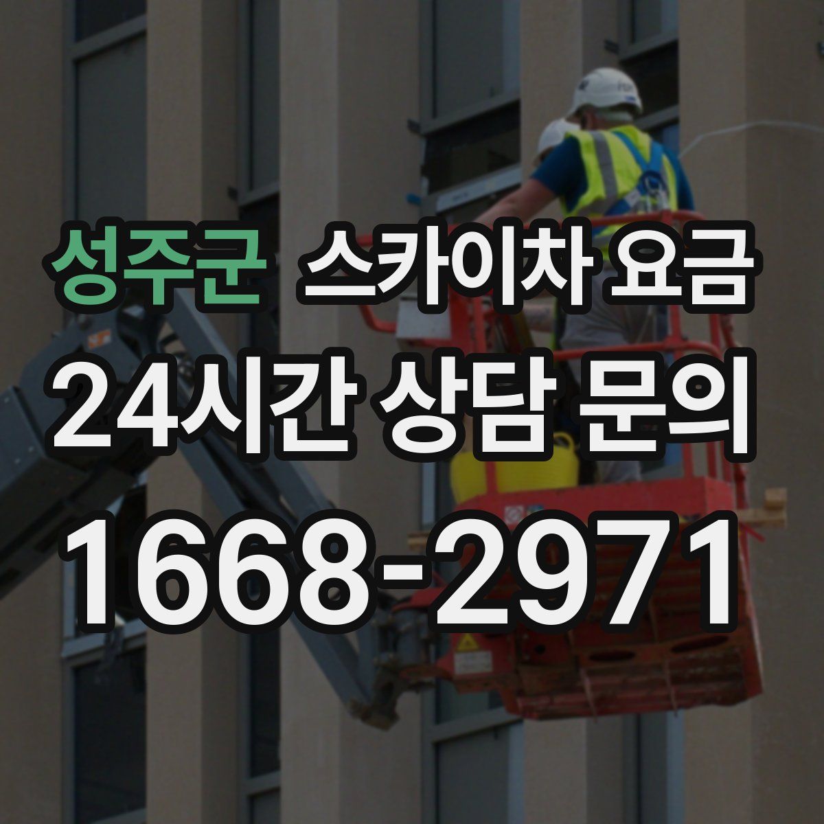 성주군 스카이차 요금