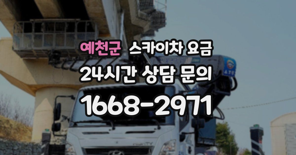 예천군 스카이차 요금