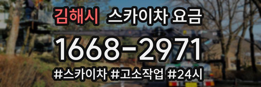 김해시 스카이차 요금