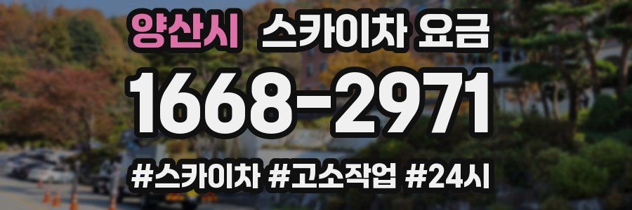 양산시 스카이차 요금