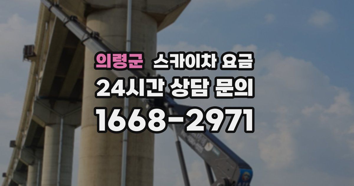 의령군 스카이차 요금