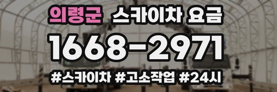 의령군 스카이차 요금