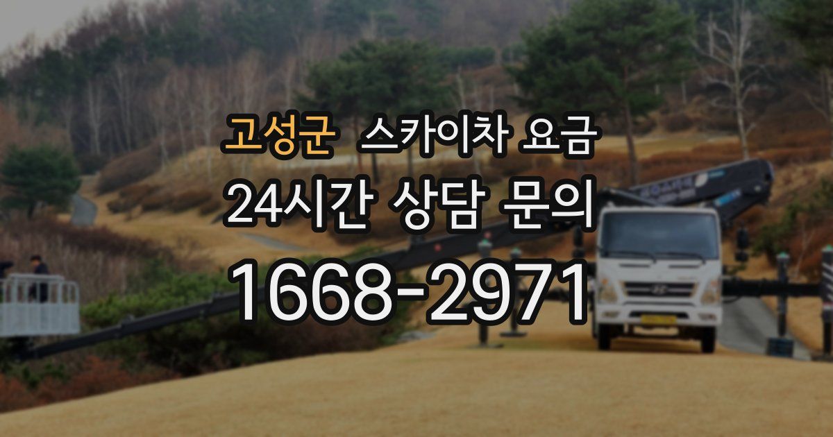 고성군 스카이차 요금
