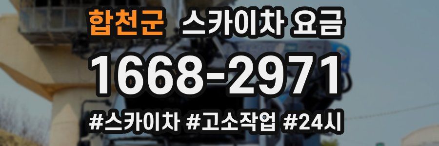 합천군 스카이차 요금