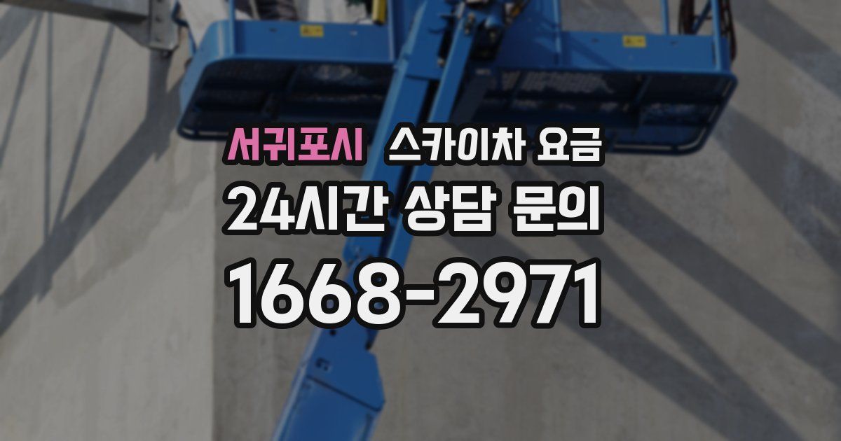 서귀포시 스카이차 요금