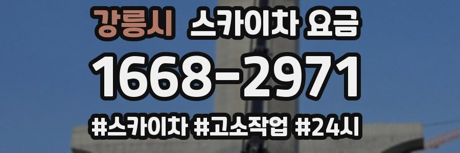 강릉시 스카이차 요금