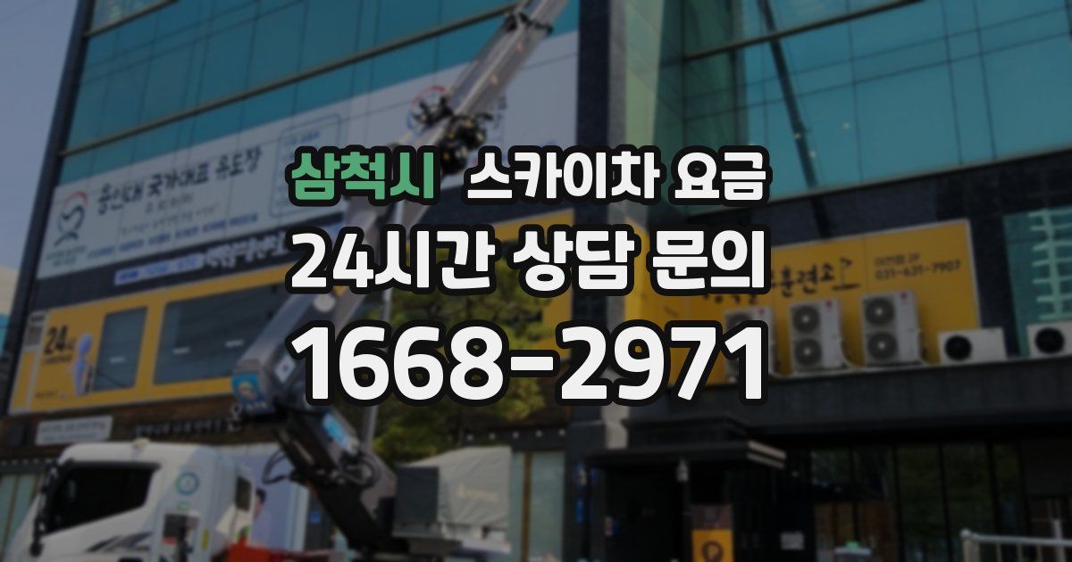 삼척시 스카이차 요금