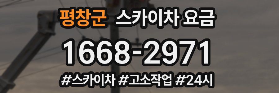 평창군 스카이차 요금