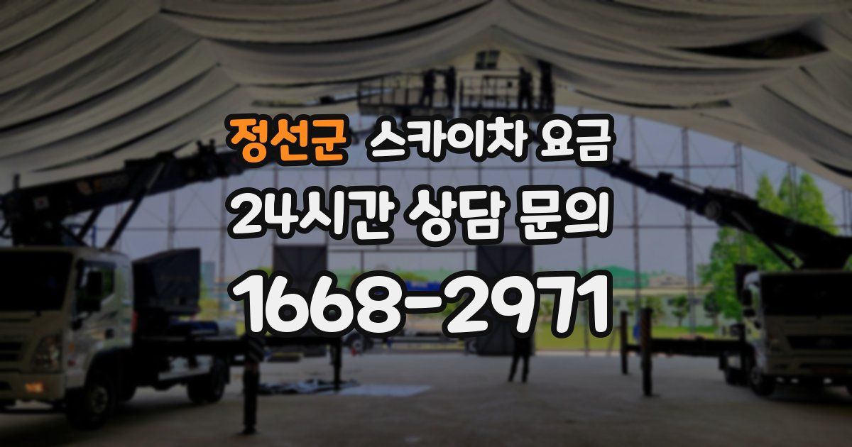 정선군 스카이차 요금