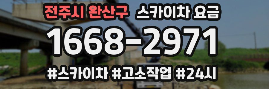 전주시 완산구 스카이차 요금