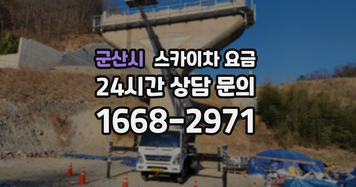 군산시 스카이차 요금