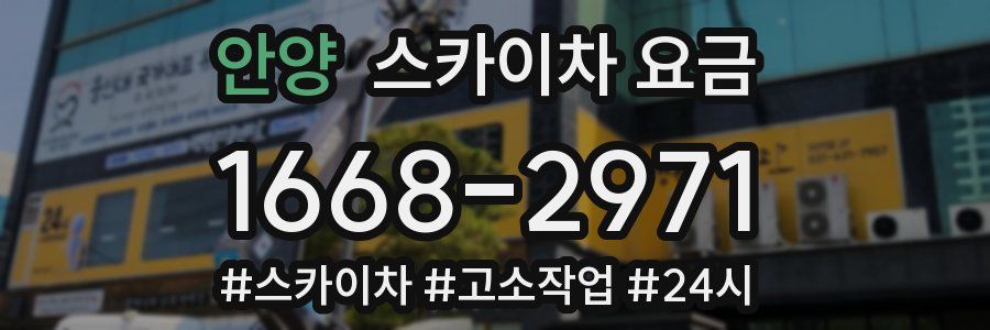안양 스카이차 요금
