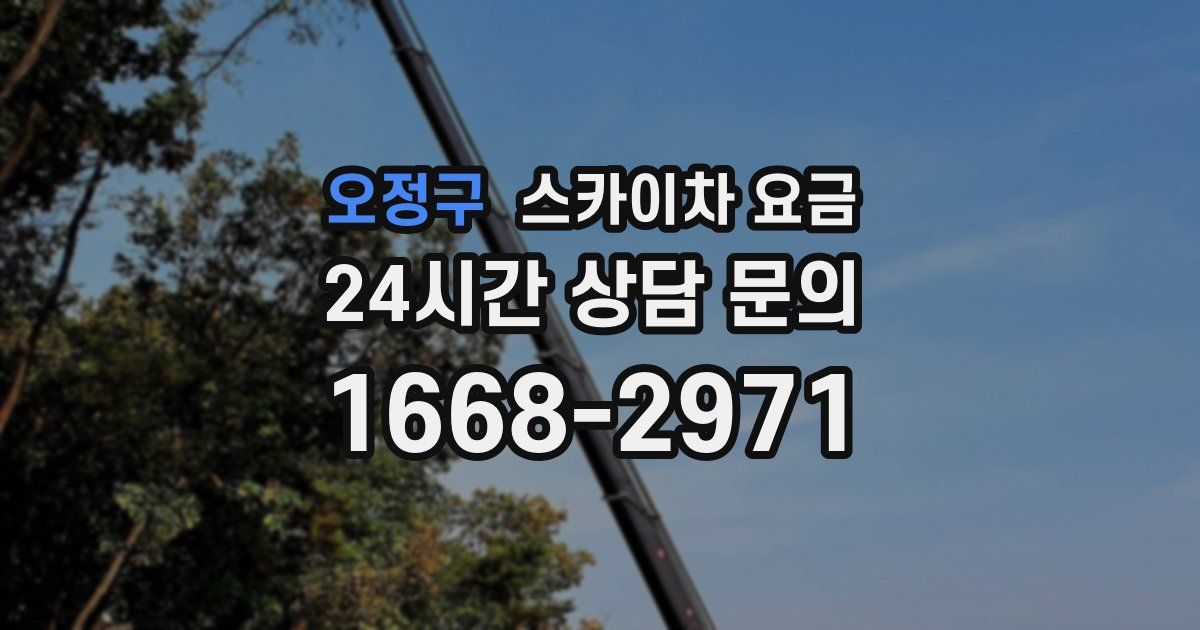 오정구 스카이차 요금