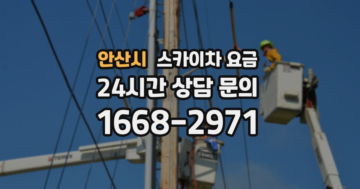 안산시 스카이차 요금