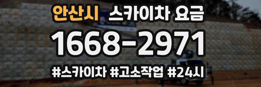 안산시 스카이차 요금