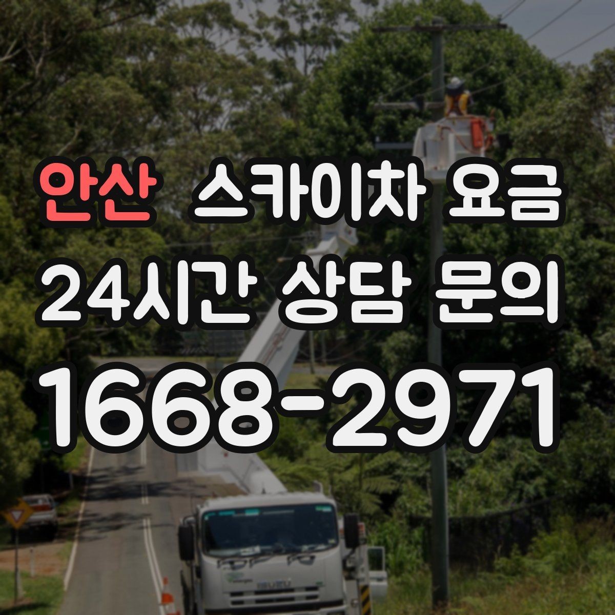 안산 스카이차 요금 가로등·방범등 작업은 어떻게 산정될까