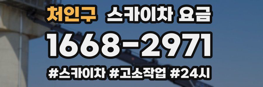 처인구 스카이차 요금