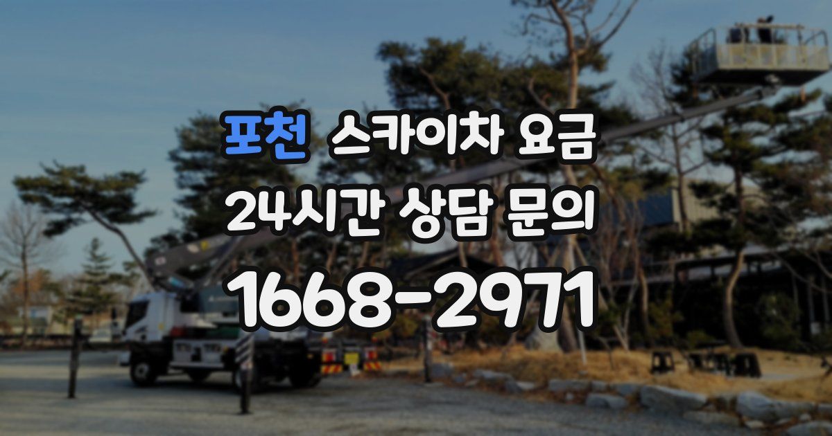 포천 스카이차 요금