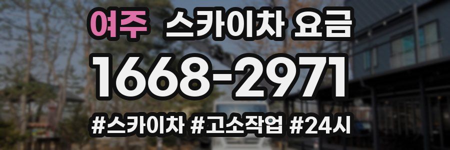 여주 스카이차 요금