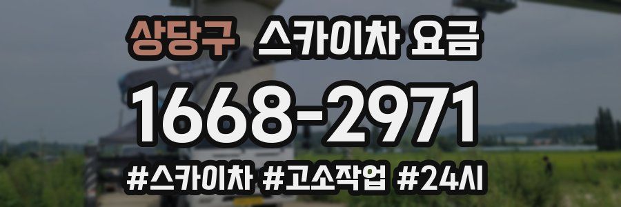 상당구 스카이차 요금