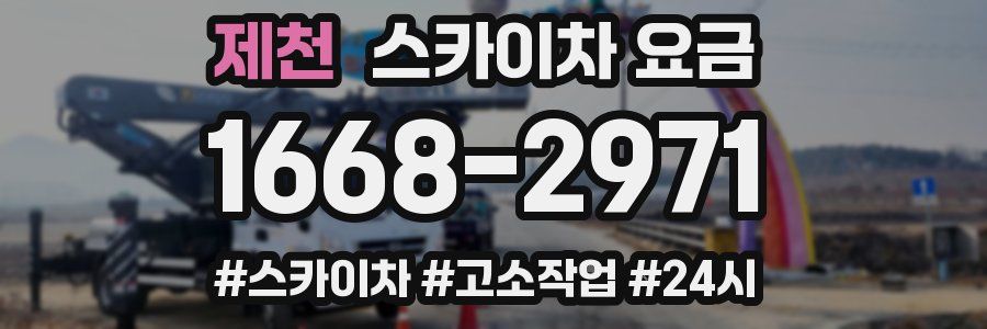 제천 스카이차 요금