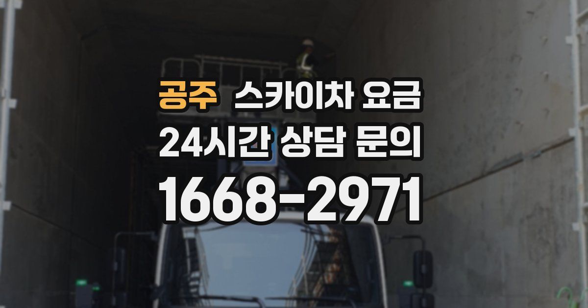 공주 스카이차 요금