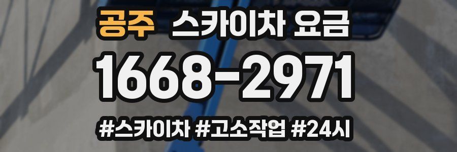 공주 스카이차 요금