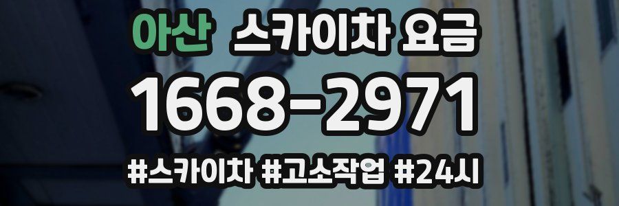 아산 스카이차 요금