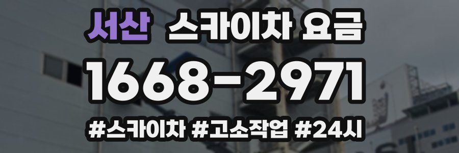 서산 스카이차 요금