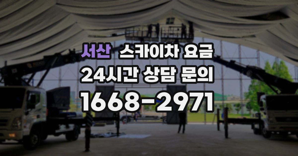 서산 스카이차 요금