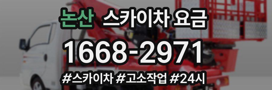 논산 스카이차 요금