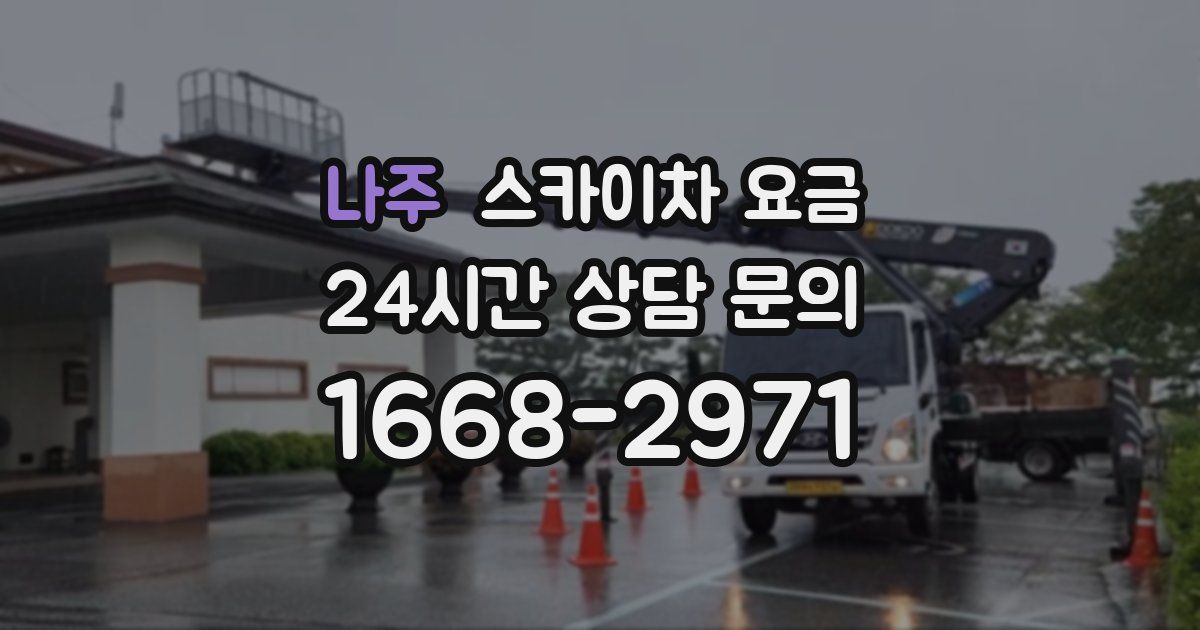 나주 스카이차 요금
