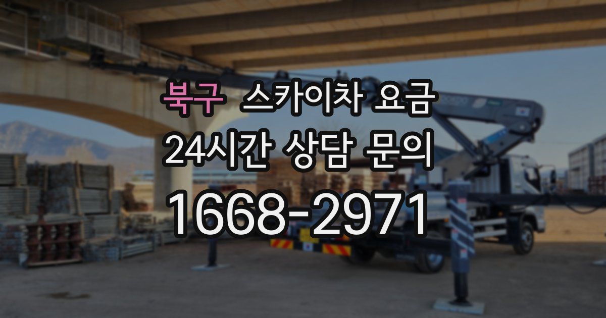 북구 스카이차 요금