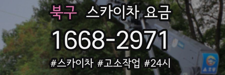 북구 스카이차 요금