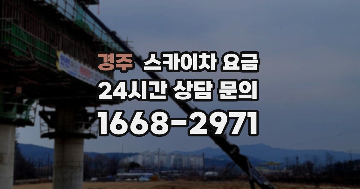 경주 스카이차 요금