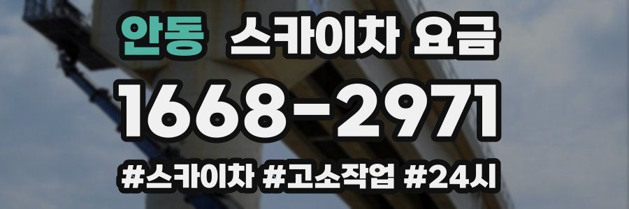 안동 스카이차 요금