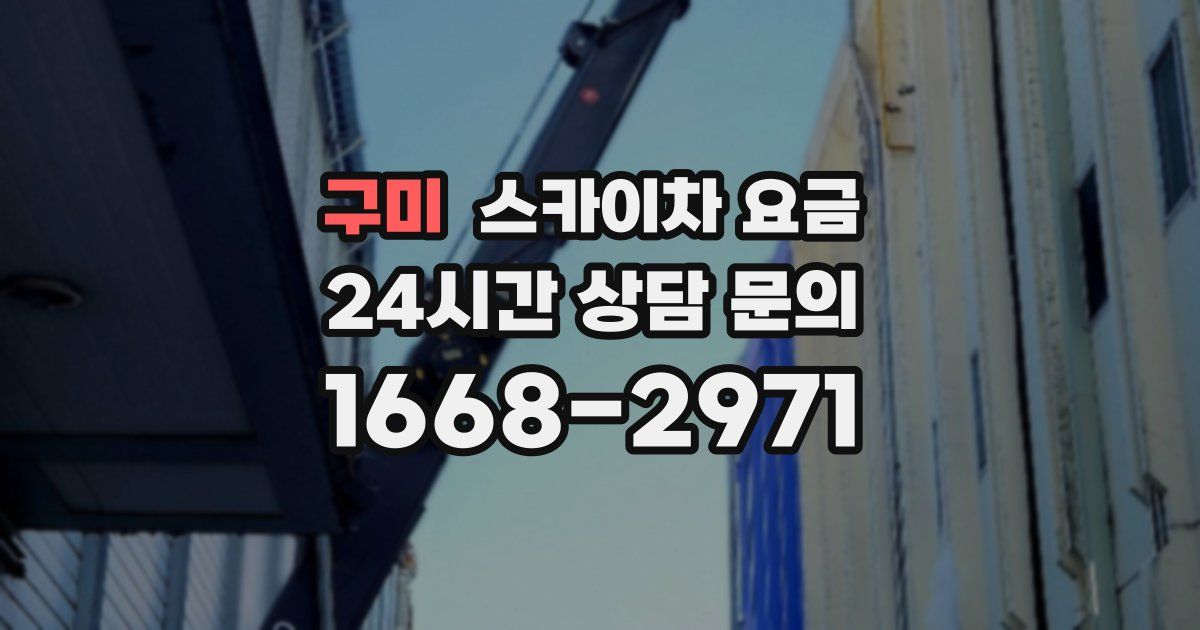 구미 스카이차 요금